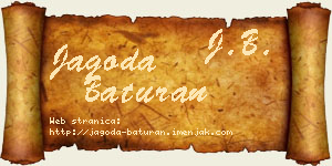 Jagoda Baturan vizit kartica